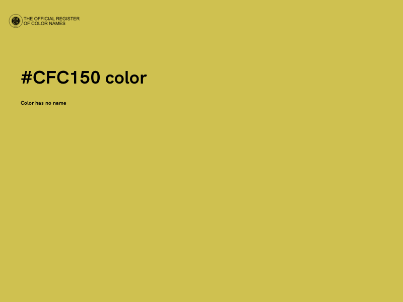 #CFC150 color image