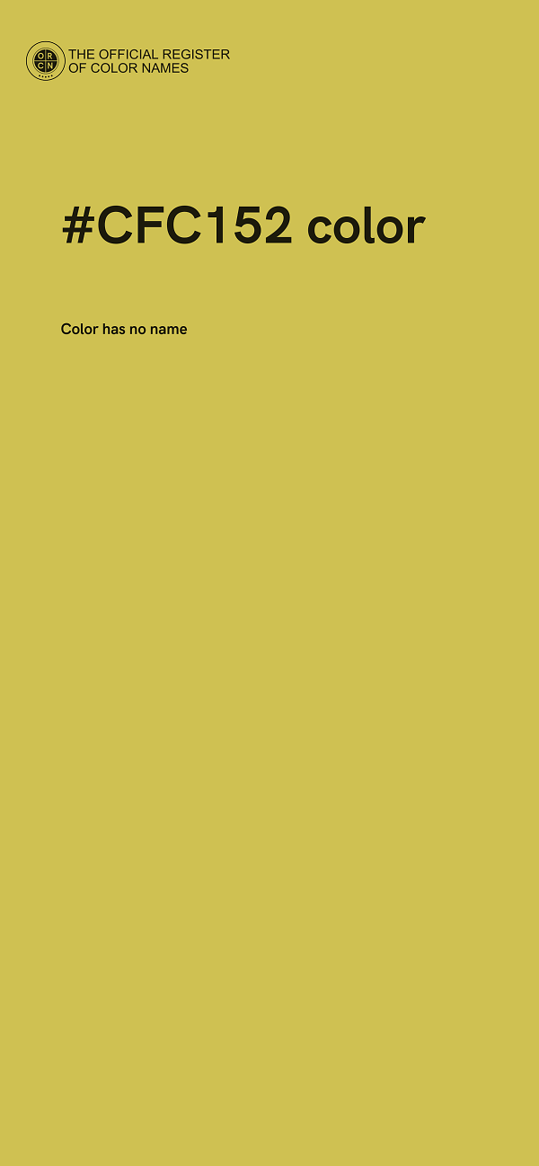 #CFC152 color image