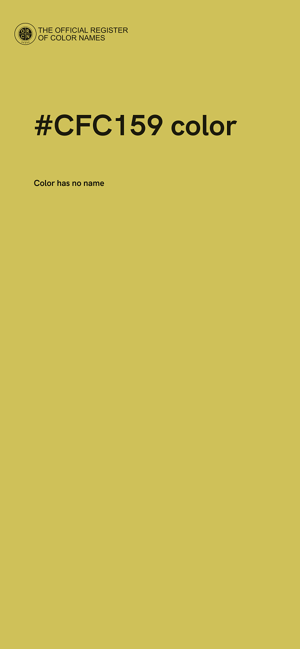 #CFC159 color image