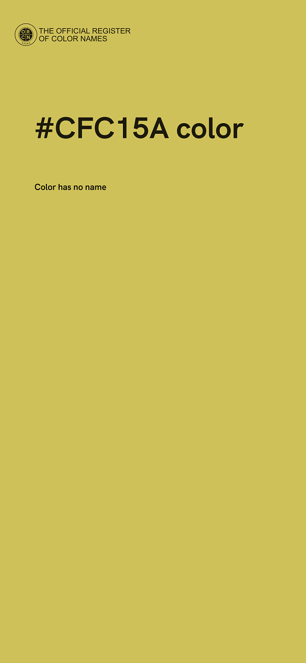 #CFC15A color image