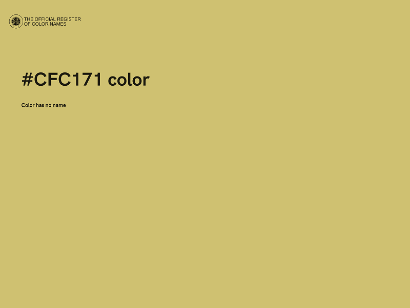 #CFC171 color image