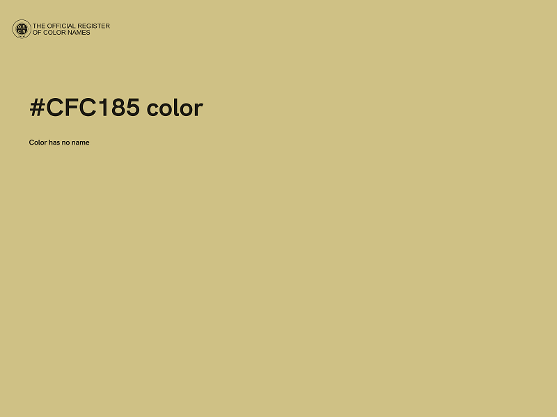 #CFC185 color image