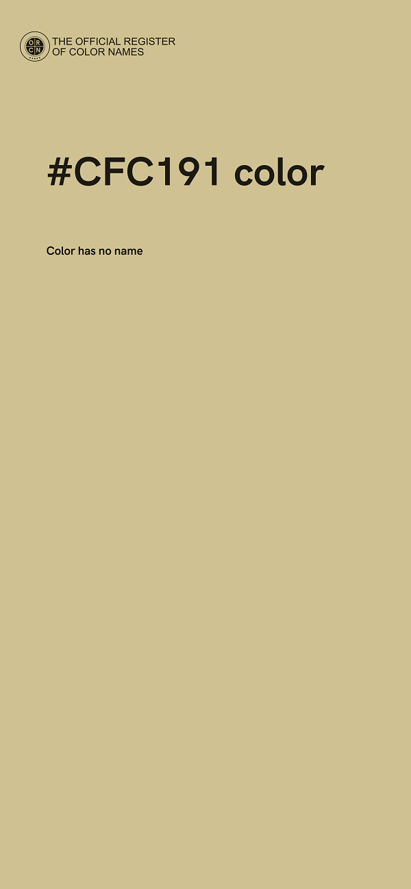 #CFC191 color image