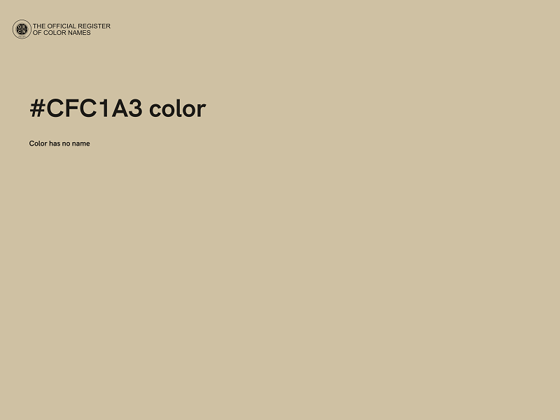 #CFC1A3 color image