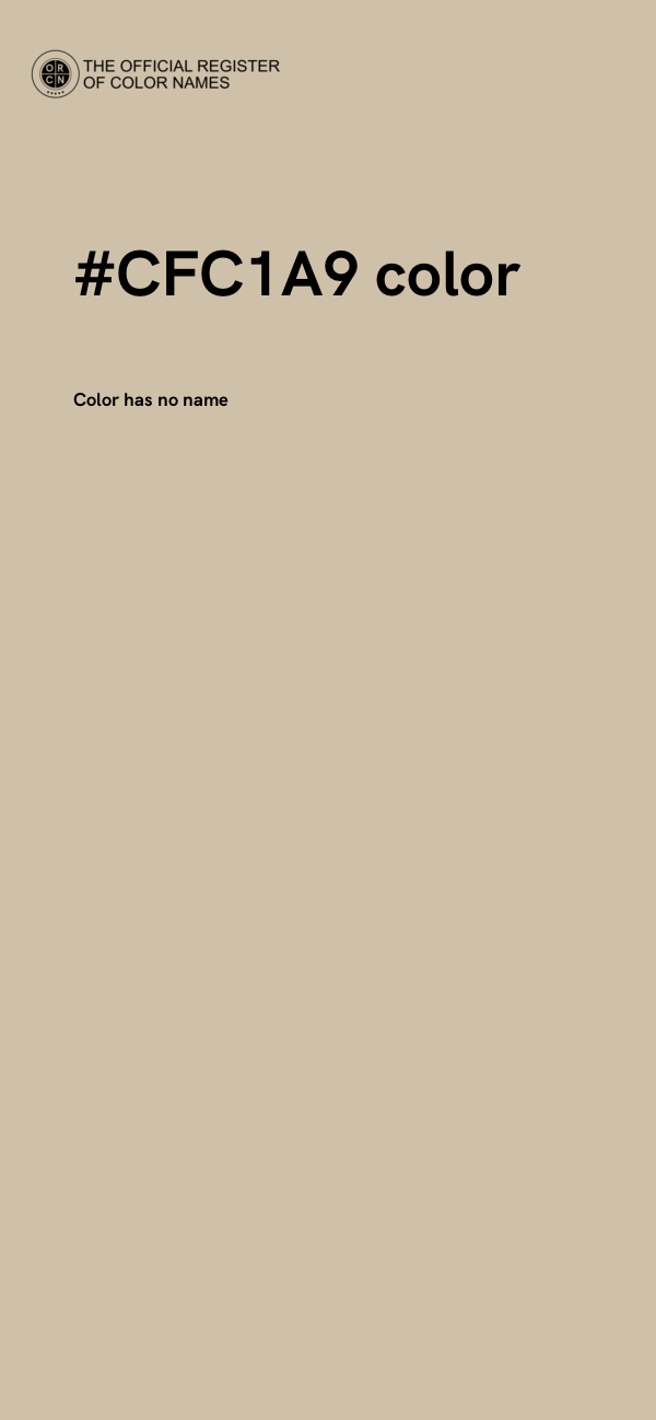 #CFC1A9 color image