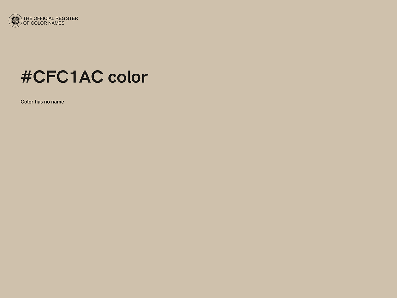 #CFC1AC color image