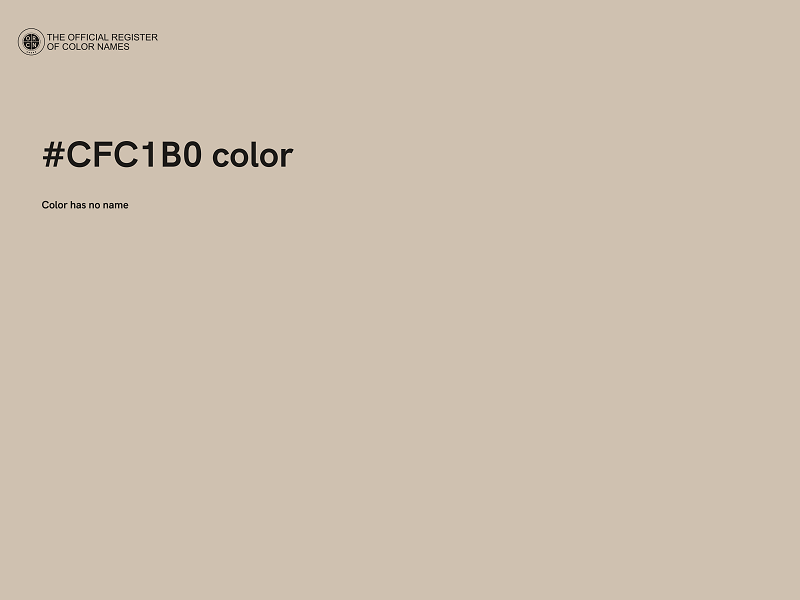 #CFC1B0 color image