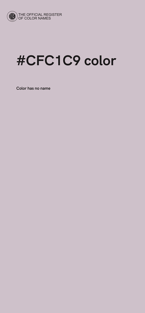 #CFC1C9 color image