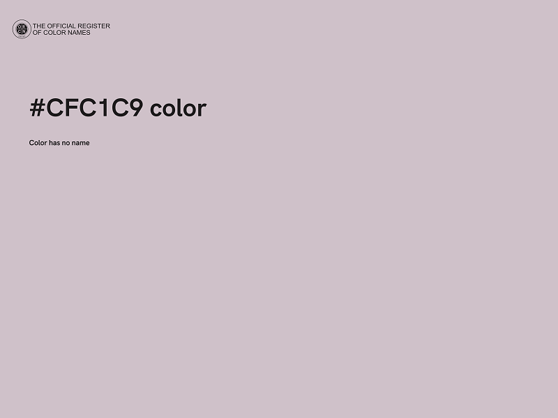 #CFC1C9 color image