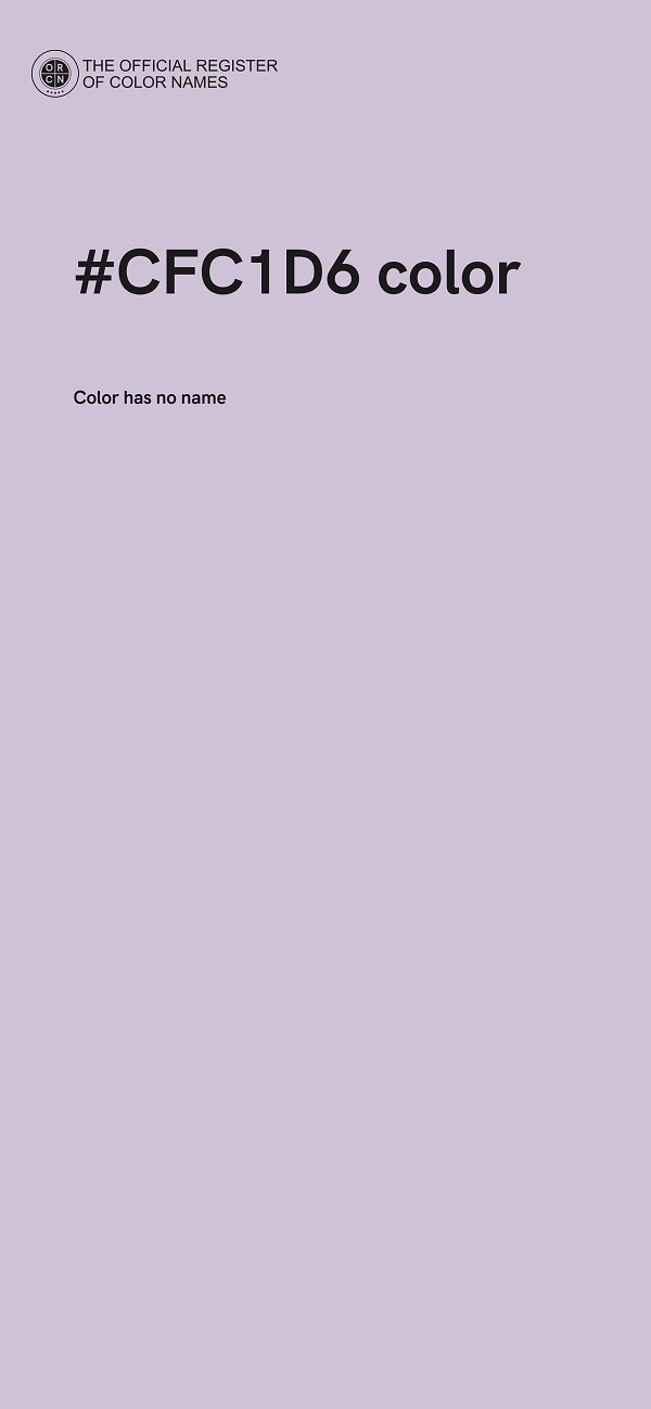 #CFC1D6 color image