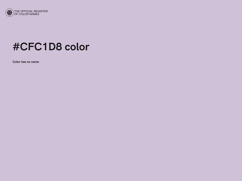#CFC1D8 color image