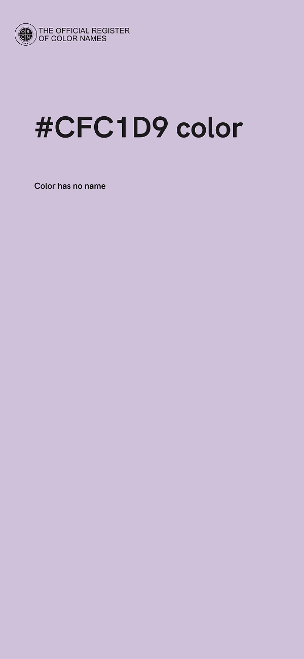 #CFC1D9 color image