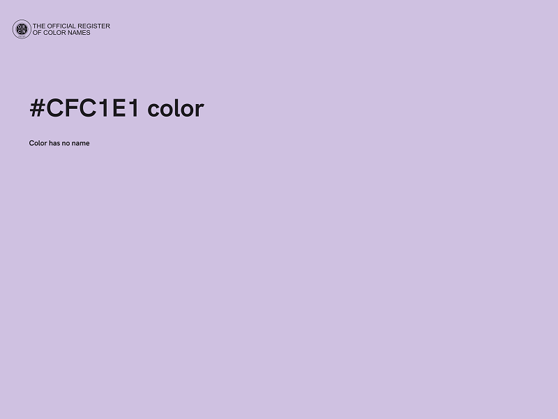 #CFC1E1 color image