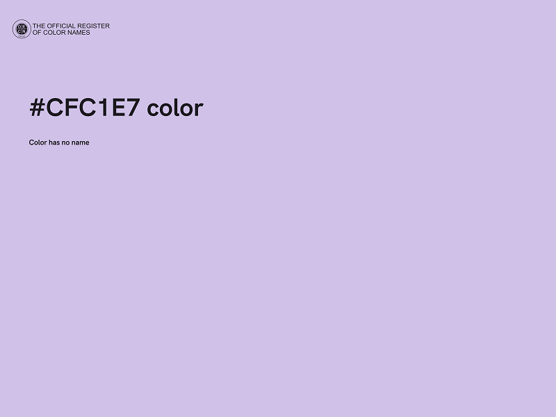 #CFC1E7 color image