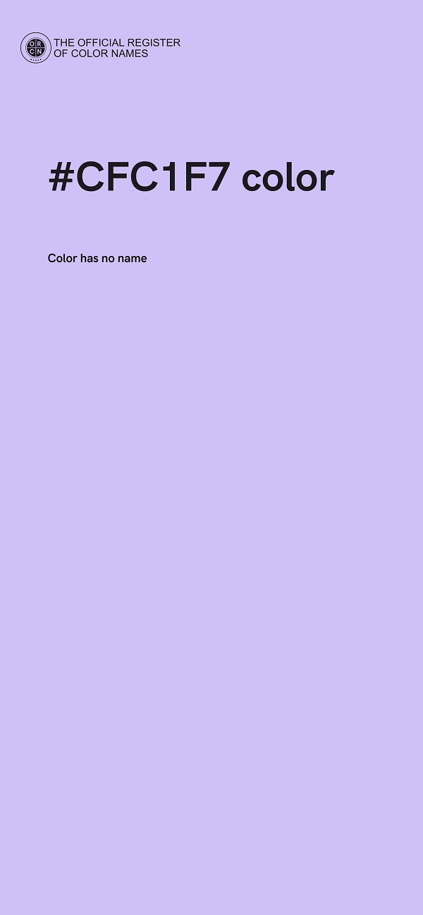 #CFC1F7 color image