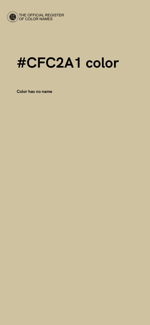 #CFC2A1 color image