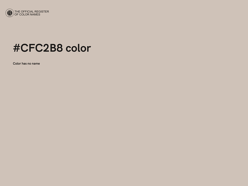 #CFC2B8 color image