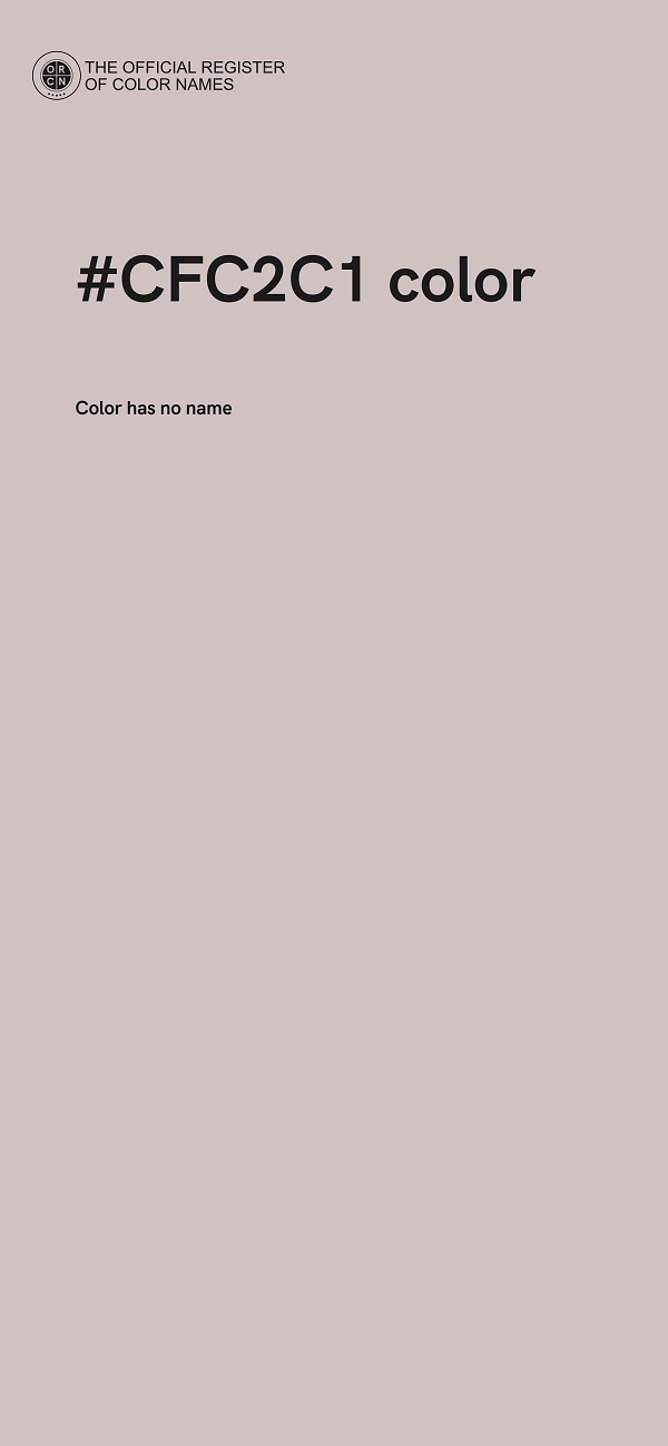 #CFC2C1 color image
