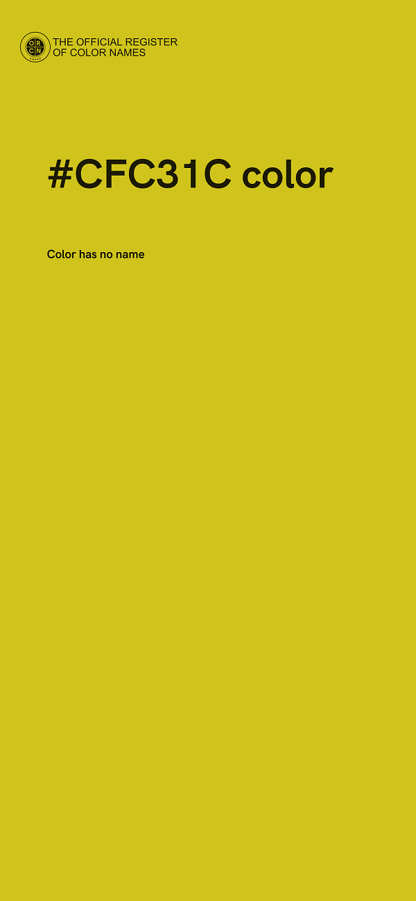 #CFC31C color image
