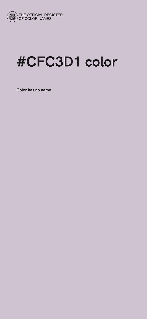#CFC3D1 color image