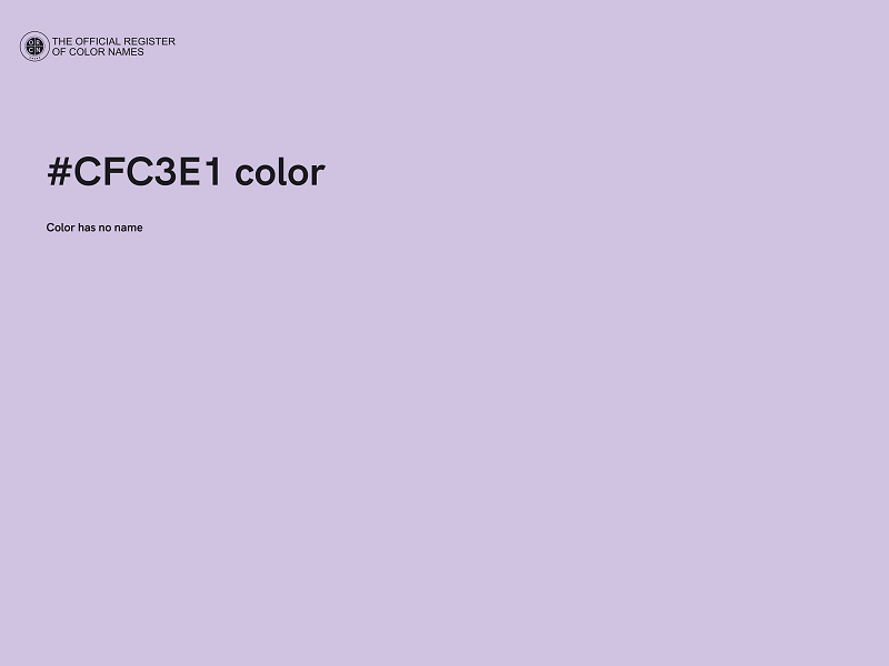 #CFC3E1 color image