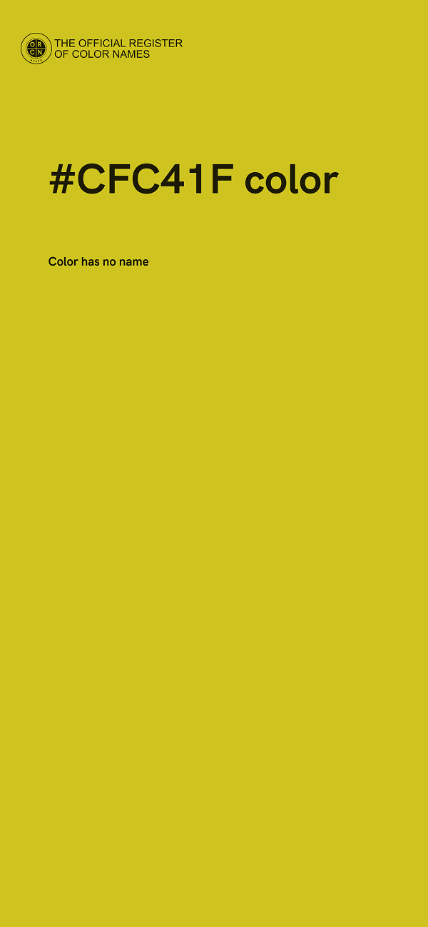#CFC41F color image