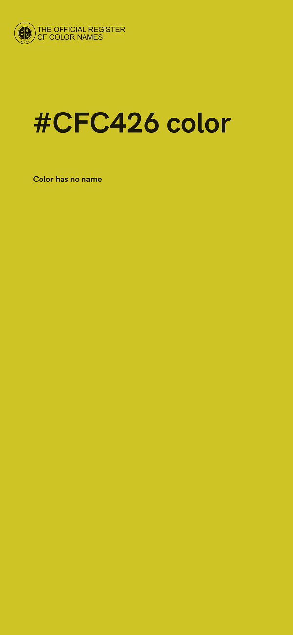 #CFC426 color image