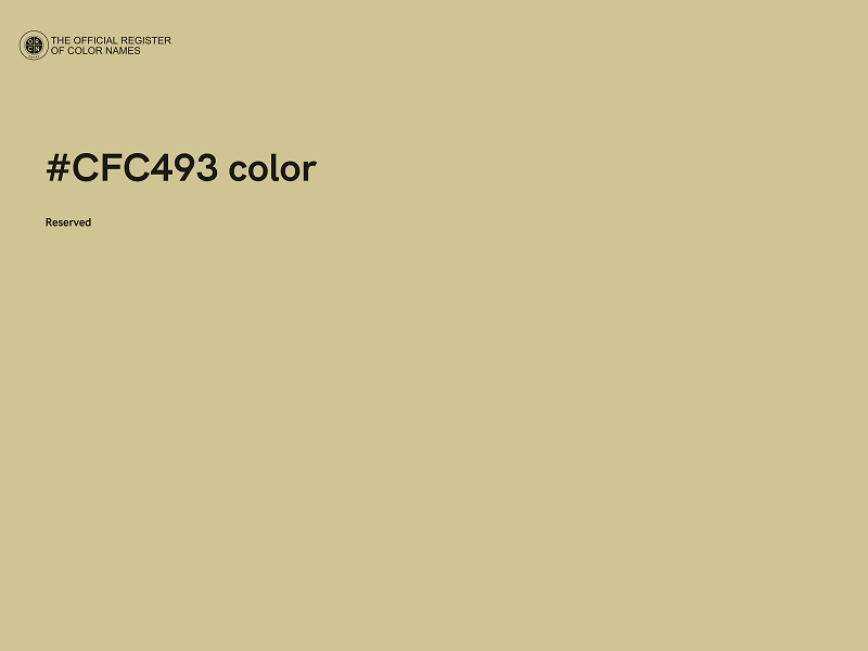 #CFC493 color image