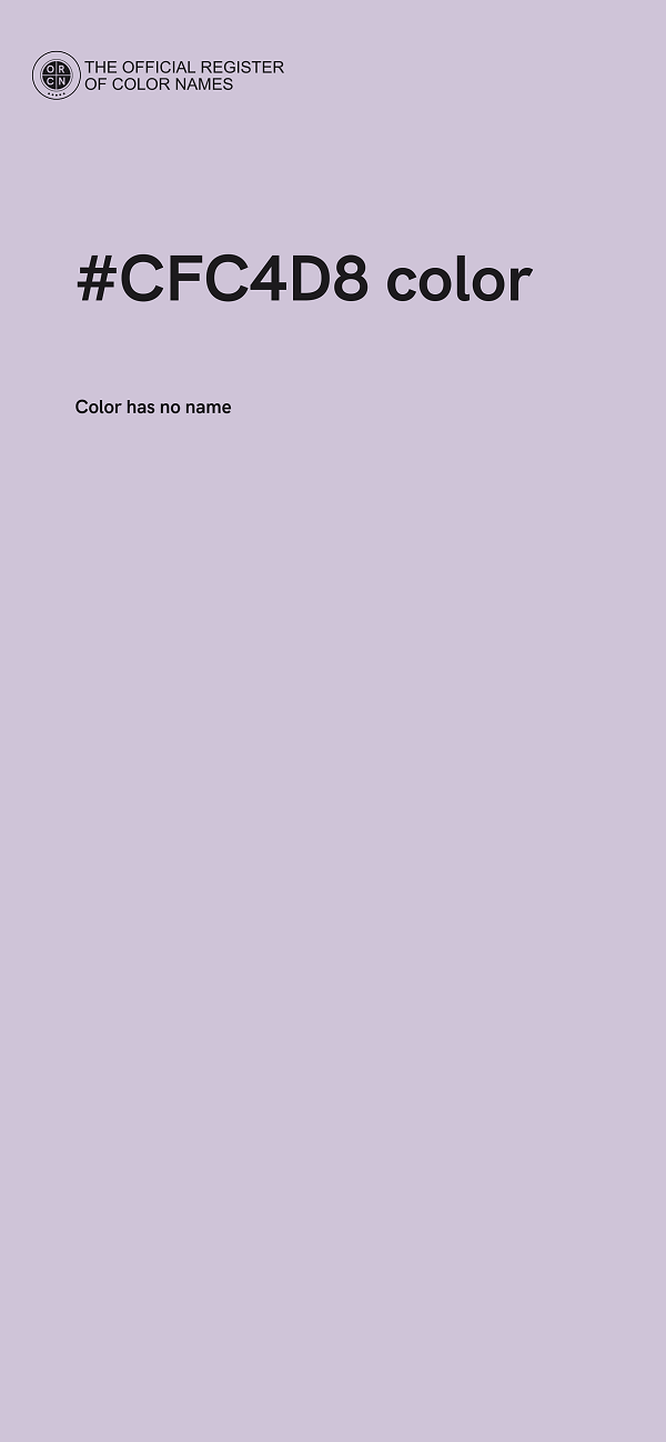 #CFC4D8 color image