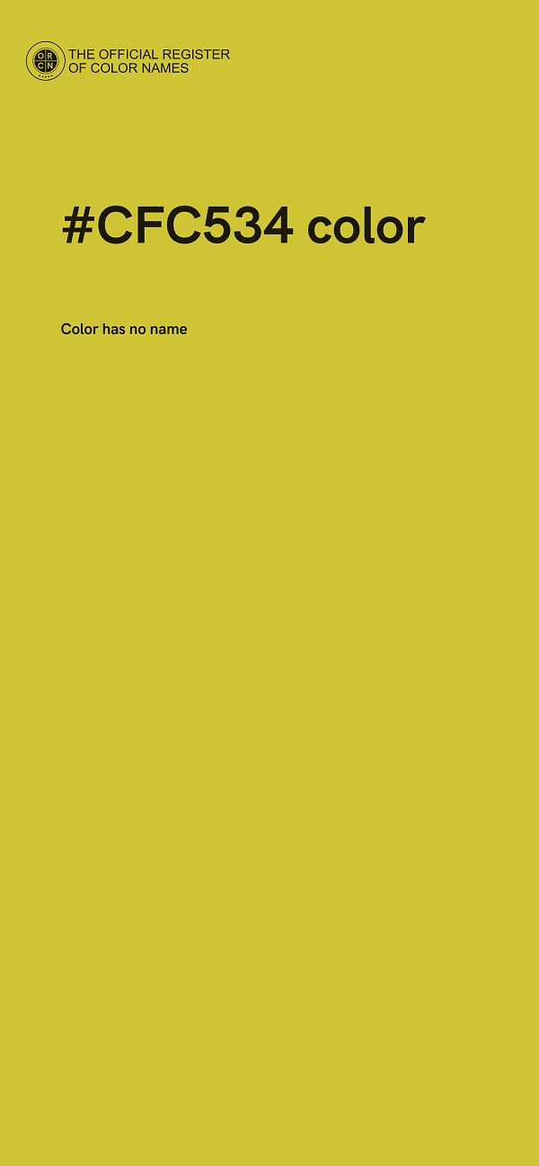 #CFC534 color image