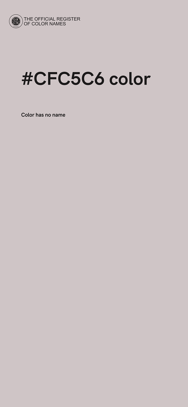 #CFC5C6 color image