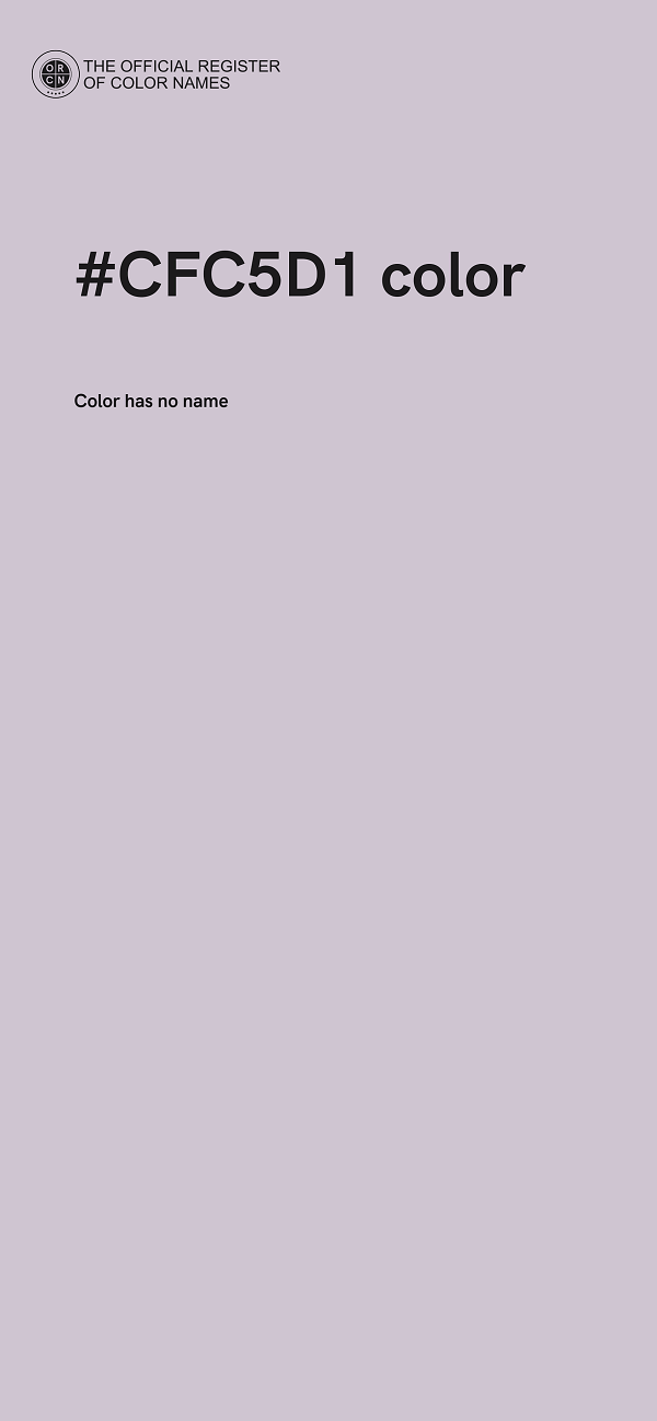 #CFC5D1 color image