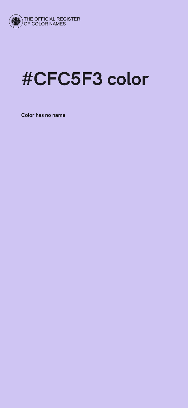 #CFC5F3 color image