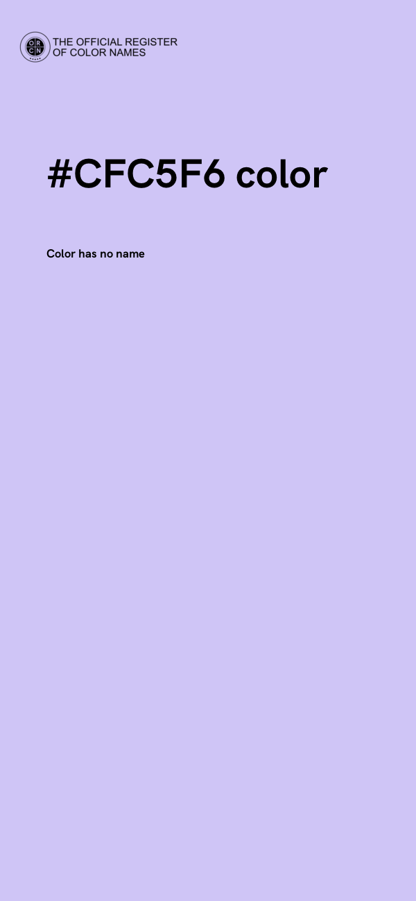 #CFC5F6 color image