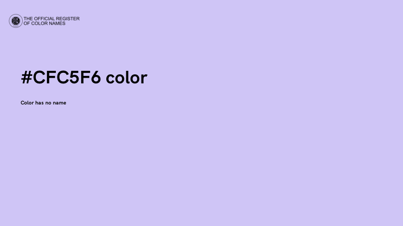 #CFC5F6 color image