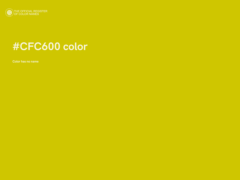 #CFC600 color image