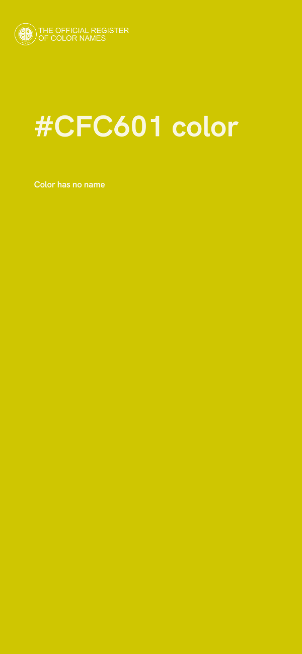 #CFC601 color image