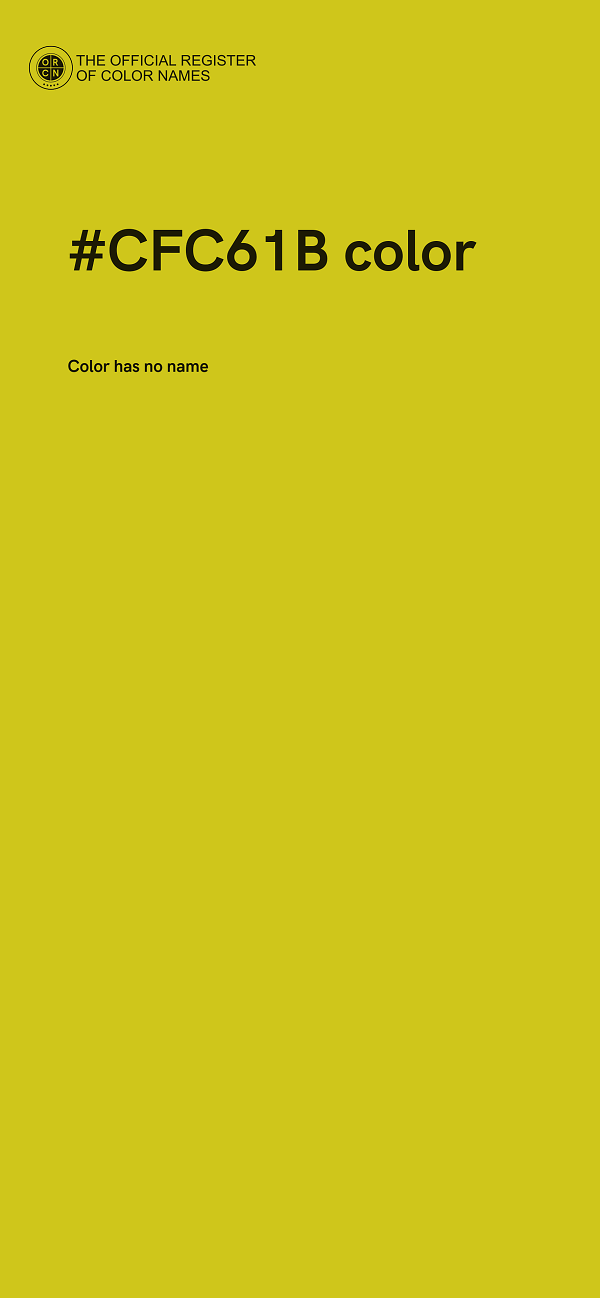 #CFC61B color image