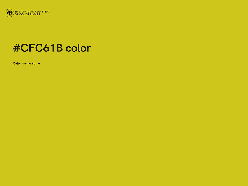 #CFC61B color image