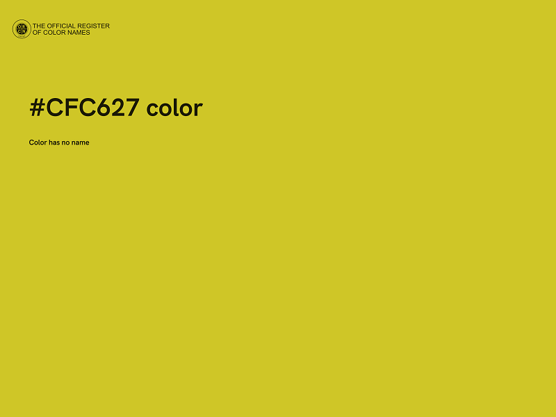 #CFC627 color image