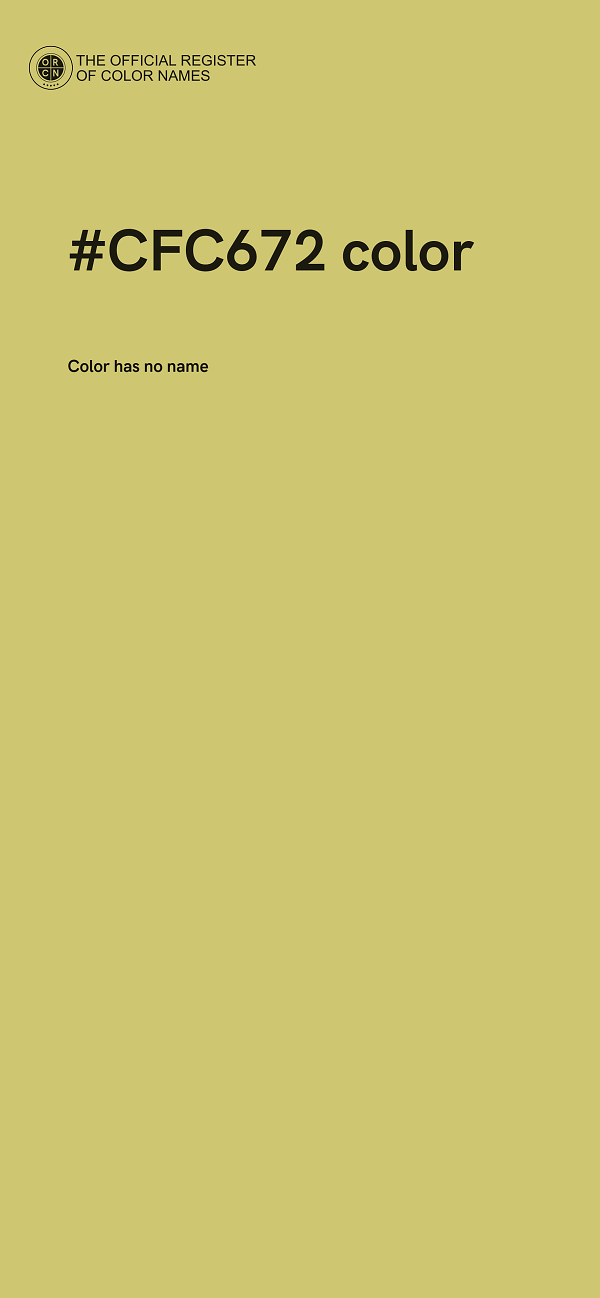 #CFC672 color image