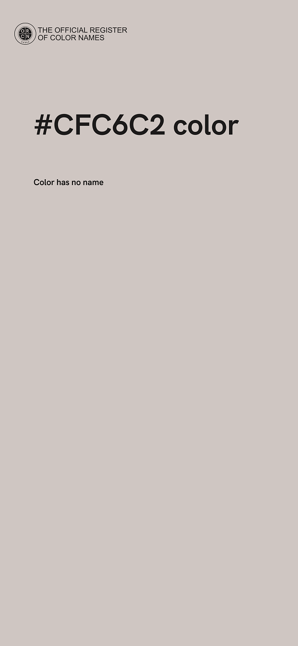 #CFC6C2 color image