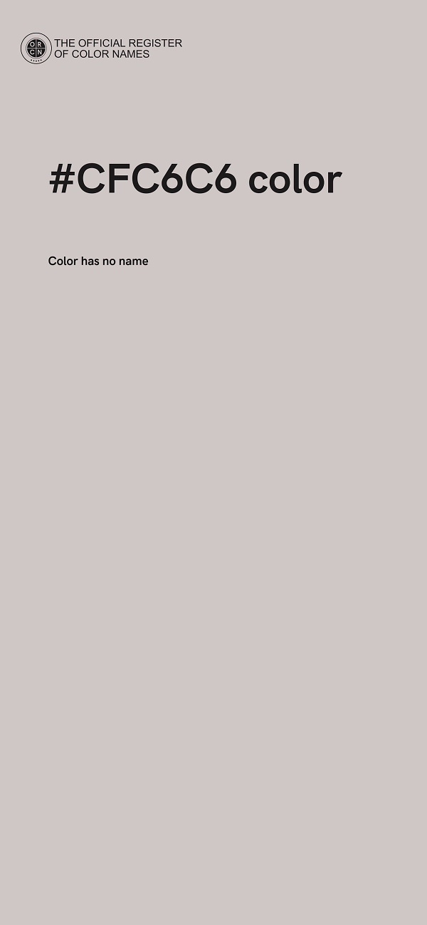 #CFC6C6 color image