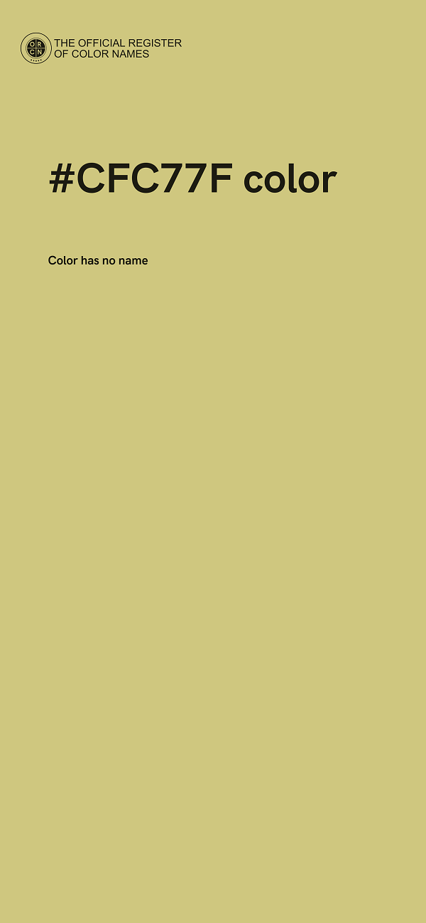#CFC77F color image
