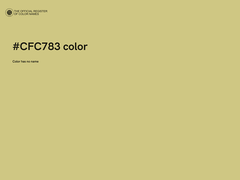 #CFC783 color image