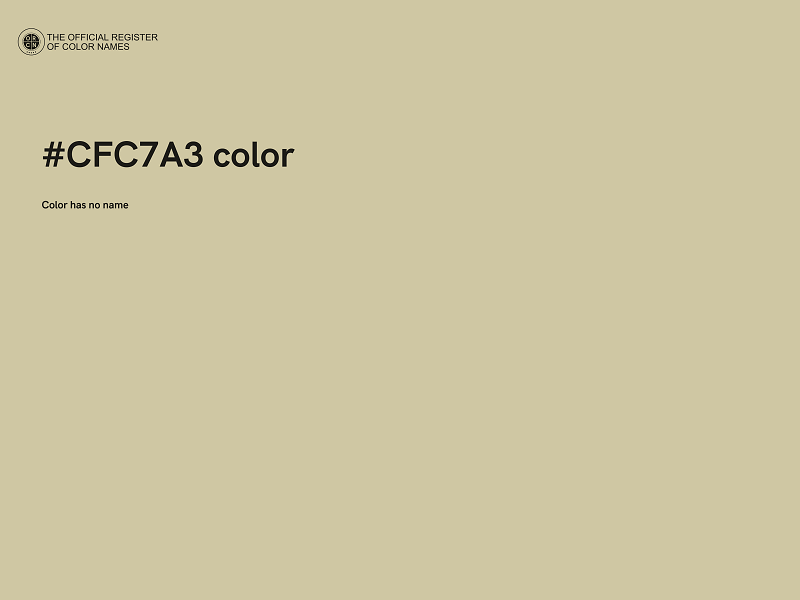 #CFC7A3 color image