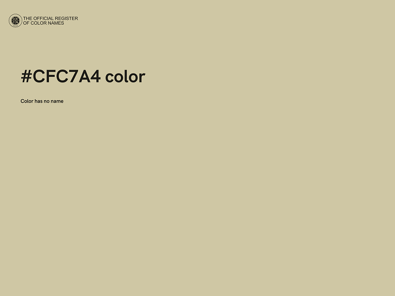 #CFC7A4 color image