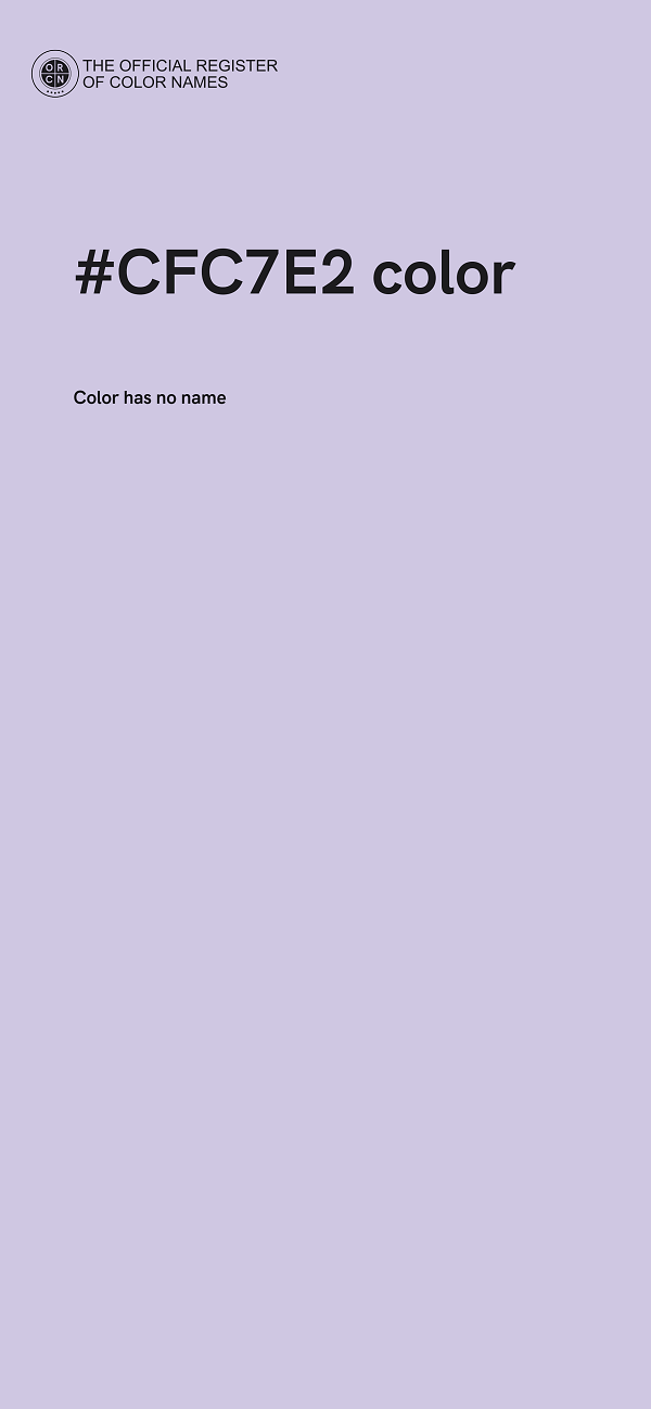 #CFC7E2 color image