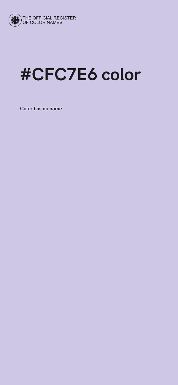 #CFC7E6 color image