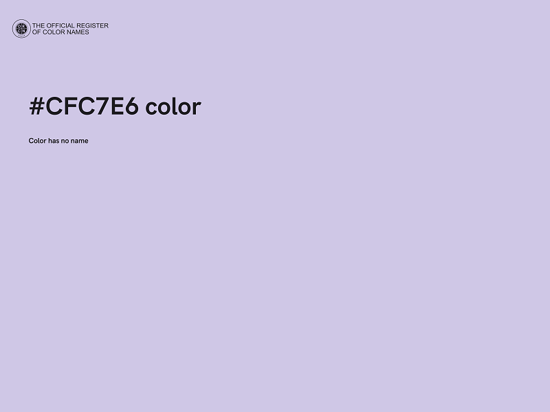 #CFC7E6 color image